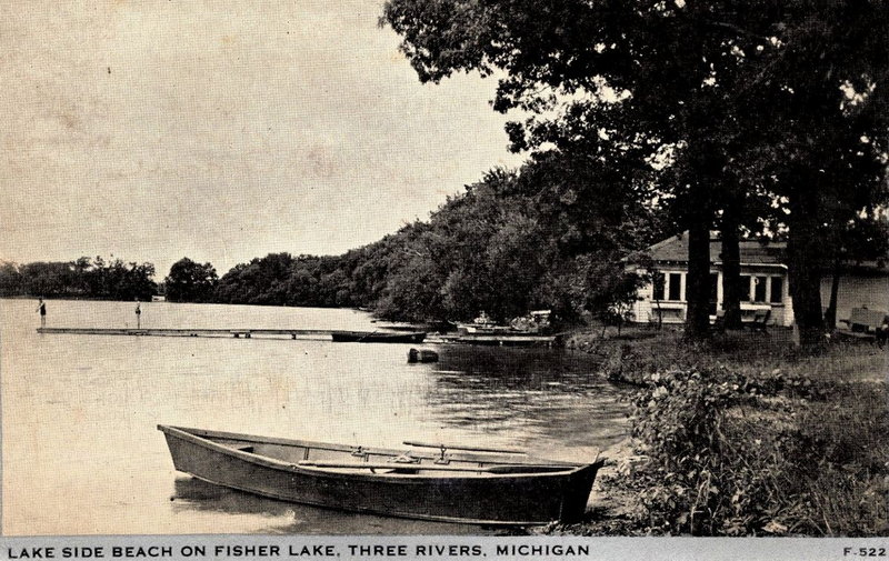 Fishers Lake (Fisher Lake, Fishers Lake) - Vintage Postcard (newer photo)